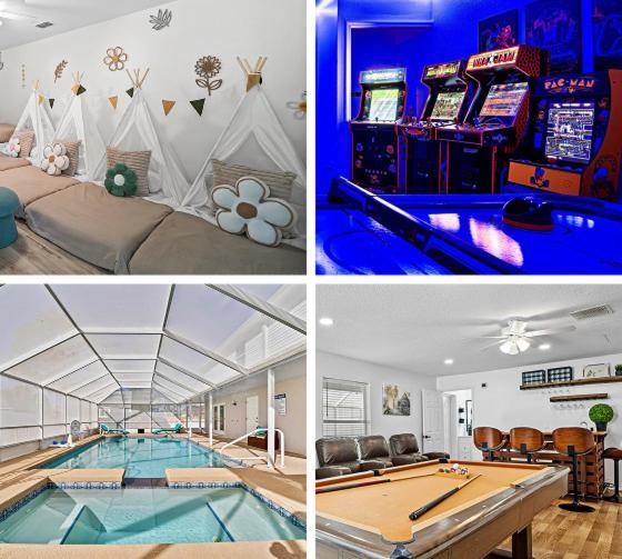 Reunion - Sleeps 22 Hot Tub 9 Bedroom 8 Ba 6 Mile Beach Palm Coast Dış mekan fotoğraf
